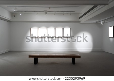 empty frame in the gallery Royalty-Free Stock Photo #2230293969