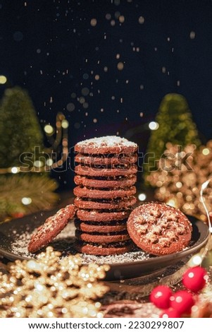 Christmas Chocolate Cookie Holiday Season