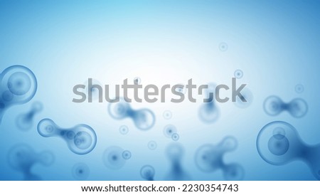 blue cell life biology medicine scientific molecular research background Royalty-Free Stock Photo #2230354743