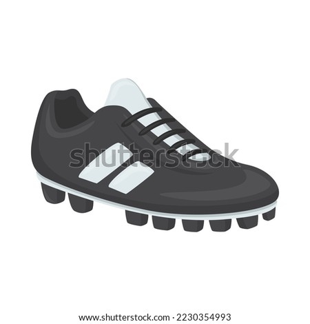 Soccer Boot Sign Icon Illustration. Football Shoe Vector Symbol Emoticon Design Clip Art Sign Comic Style.