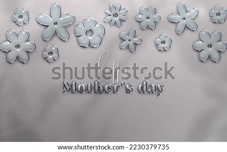 Mother's day greeting card floral background