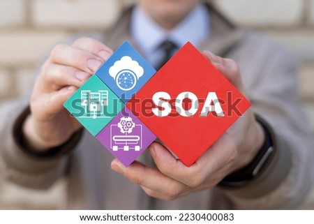 SOA Service Oriented Architecture Concept. Royalty-Free Stock Photo #2230400083