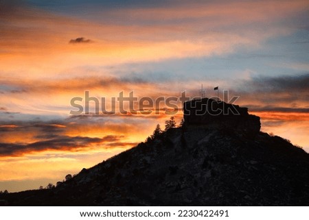 Castle Rock Colorado in the AM