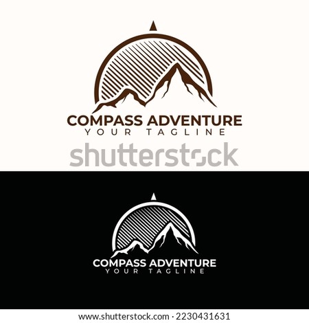 Compass Adventure Logo Vector Illustration