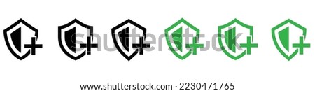  shield regeneration icon set. for sign or symbol protected app and web, vector illustration