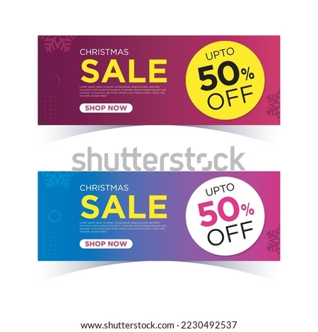 Christmas sale banner, xmas sale template design, graphic design for multipurpose use