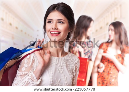 fashion, shopping, banking and payment concept - smiling elegant woman with plastic credit card