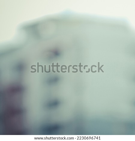Blurred image of homes, buildings, apartments and bokeh from lens melting for wallpaper, backdrop and design.