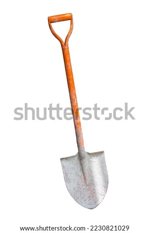 A shovel isolated on white background. clipping  paths Royalty-Free Stock Photo #2230821029