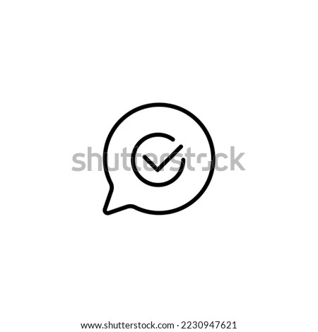 Speech bubble line icon. communication, chat, callout, notification, question mark, exclamation point, reaction. Communication concept. Vector black line icon on white background