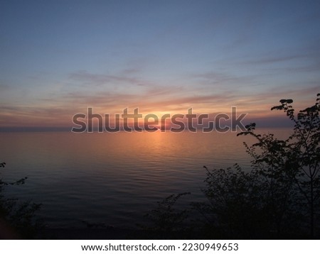 Sunset on the Baltic Sea.
