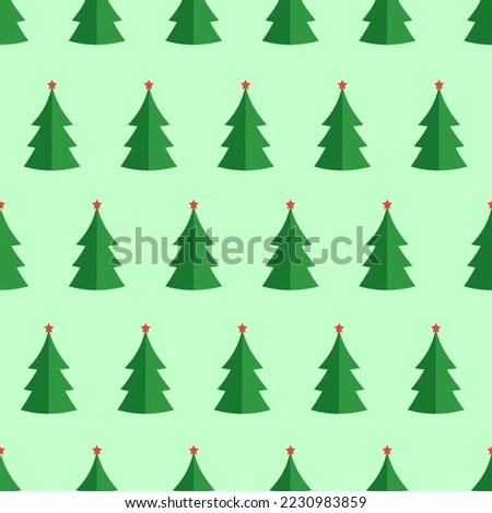 Christmas tree pattern with stars