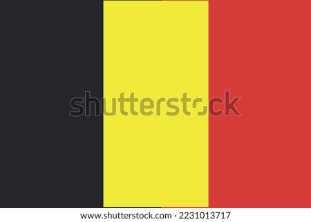 belgium national flag isolated on white color background vector illustration