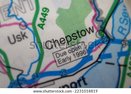 Chepstow, United Kingdom atlas map town name