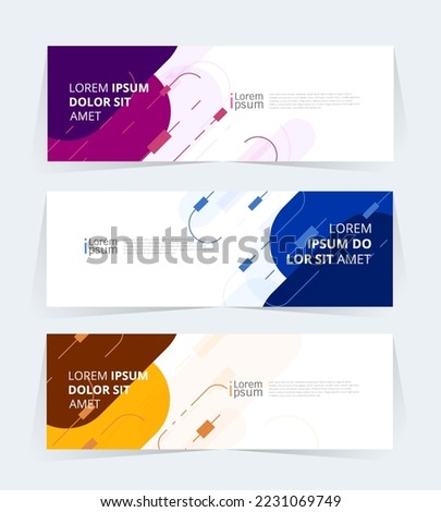 Geometric banner design with Vector presentation template. Royalty-Free Stock Photo #2231069749