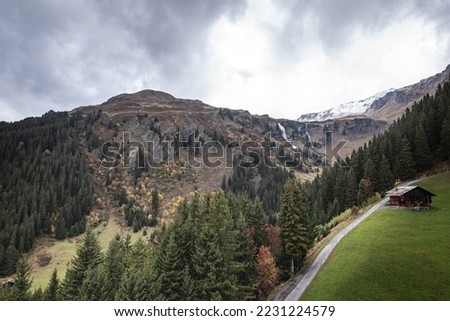 It is a picture of Jungfrau in Swizerland