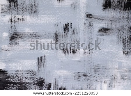 Artistic blue background with white and black acrylic strokes. Grunge style with scratches for design. Modern Art. Modern Art. Artistic sketch drawing backdrop material.