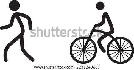 Bicycle icon. Bicycle race symbol. Cycling race flat icon. Cyclist sign. Road Cyclist Silhouette. sports
