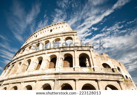 Colosseum in Rome, Italy  Royalty-Free Stock Photo #223128013