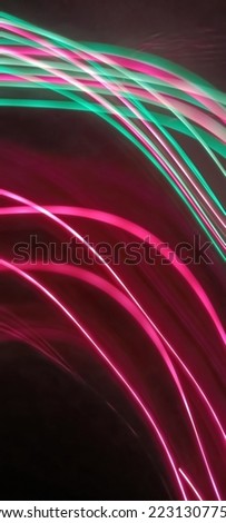 Modern abstract motion banner on dark background, Green abstract. Red smoke background. Digital abstract Art colorful abstract background. Bokeh Of Christmas Lights. festival lamps Galaxy lighting.