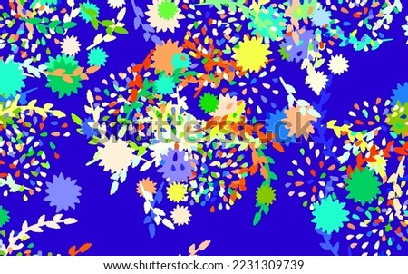 Light Multicolor vector doodle pattern with flowers Brand new colored illustration with flowers. New design for your business.