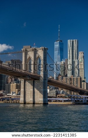 Brooklyn Bridge in New York City from Dumbo