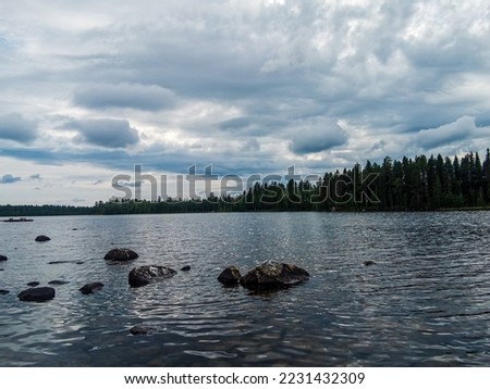 lake in the park sky and clouds, beautiful photo digital picture , picture taken in Sweden, Europe , Digital created image Picture