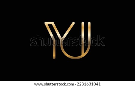YU, UY Abstract Logo Design