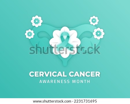 Cervical Cancer Awareness Month Illustration Design on January