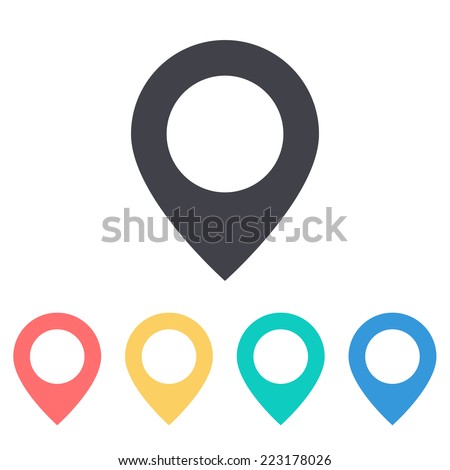 map pin icon Royalty-Free Stock Photo #223178026
