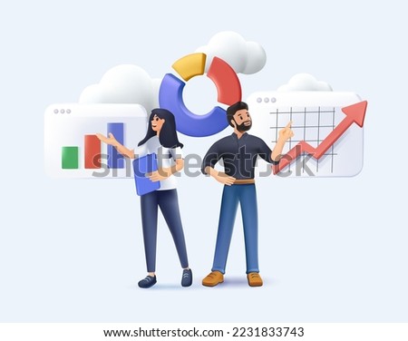 Master of Business administration 3D isolated vector illustrations. Operations management discuss marketing project, IT manager diploma Building Career University studies vector 3D render illustration