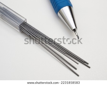 Mechanical pen and mechanical pencil leads Royalty-Free Stock Photo #2231858583