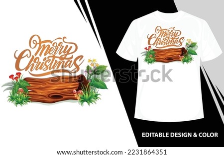 Merry Christmas script calligraphy T-Shirts for Men and Women