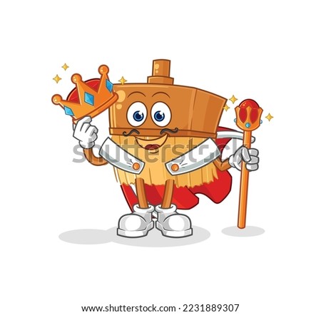 the paintbrush king vector. cartoon character