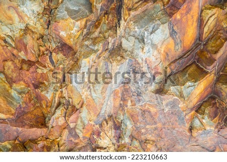 Red marble-rock close-up 