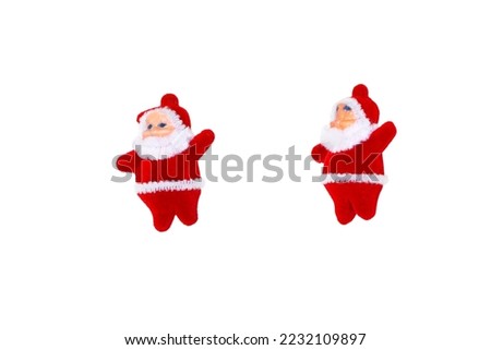 Christmas gift elements on white background, christmas, winter, new year concept,