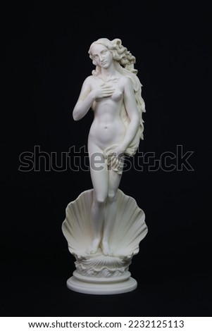Botticelli's Depiction of Venus as she is coming out of the sea Made in Alabaster 