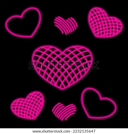 Valentine's day concept background. pink shiny heart symbol.