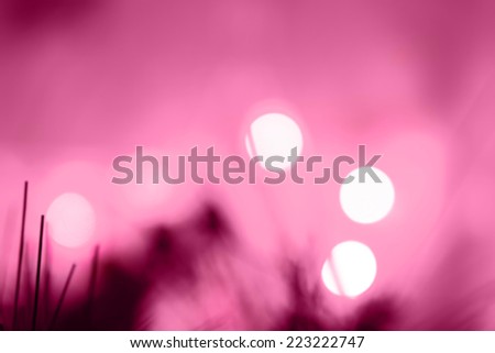 Deep red Christmas background with bokeh lights
