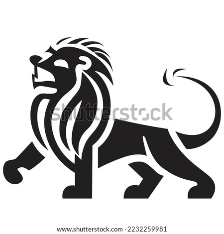 Lion Mascot Logo, Lion vector design, Animal Logo Design, Lion Minimal logo, Branding, Creative logo designs, vector illustration, Sports Lion Vector Icon, Esports Symbol, full body vector