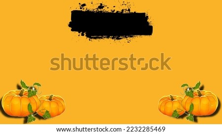 Background ready for writing, invitation and advertising, pumpkin