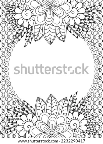 Frame Coloring Pages For Adult And Kids.