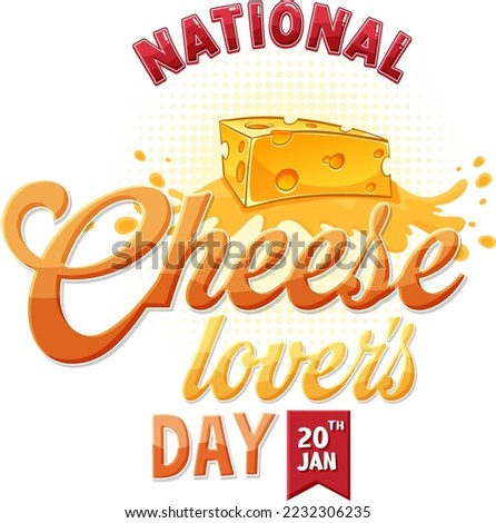 National Cheese Lovers Day Banner Design illustration