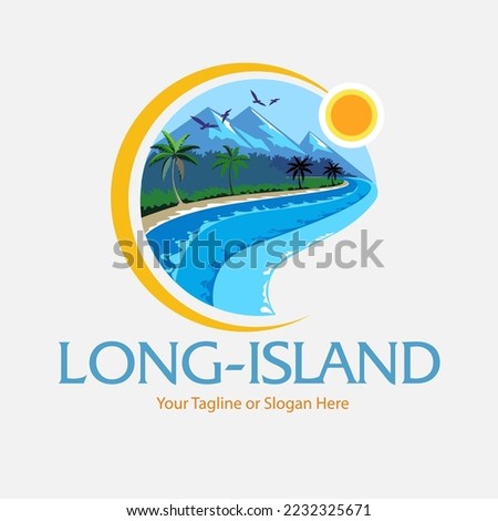 Vector illustration long island symbol.