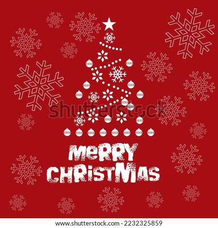 merry christmas card vector illustration