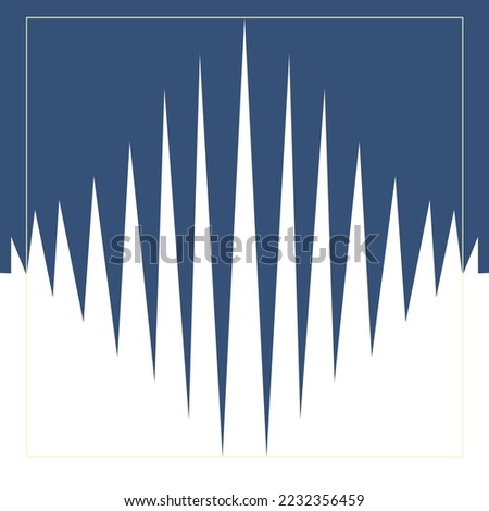 Blue and white stripes seamless zigzag pattern. Abstract background