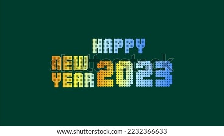 Happy New Year 2023 Disco Night Font Artwork