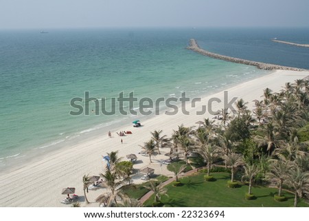UAE. Dubai. Jumeira beach Royalty-Free Stock Photo #22323694