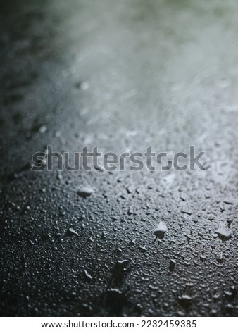 water drops on the table
