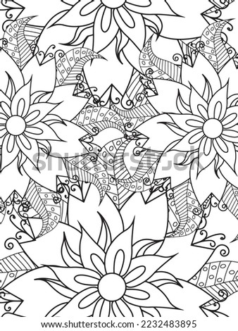 Abstract Coloring Pages For Adult And Kids Vector art.
